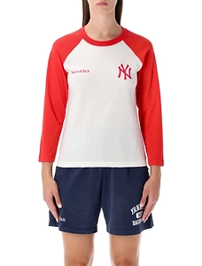 Sporty & Rich Yankees Two-Tone Baseball T-Shirt