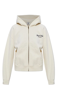 Sporty & Rich Zip-Up Logo Hoodie