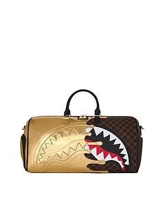 Sharks In Paris Gold Drip Duffle Bag