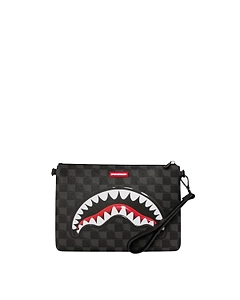 Sharks In Paris Check Wristlet Bag
