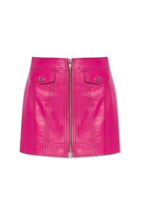 Stand Studio Kaelyn Zipped Leather Skirt