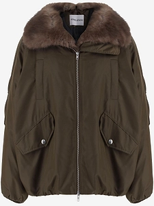 Stand Studio Faux Fur Collar Coat