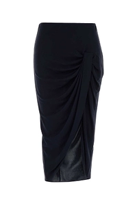 Stella Mccartney Draped Pleated Midi Skirt