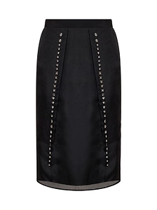 Stella Mccartney Eyelet Detailed Midi Skirt