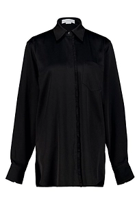 Stella Mccartney Fringe Detailed Satin Shirt