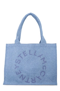 Stella Mccartney Kids Embroidered Denim Tote Bag