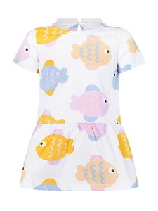 Stella Mccartney Kids Fish Print Jersey Dress
