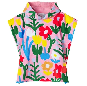 Stella Mccartney Kids Floral Motif Towel Poncho