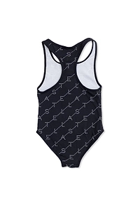 Logo Print One-Piece Beachwear