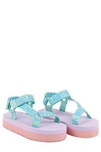 Stella Mccartney Kids Logo Strap Platform Sandals