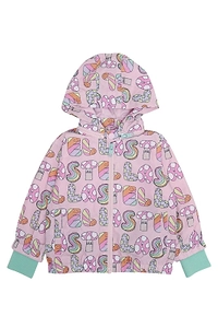 Logo Printed Zip-Up Jacket