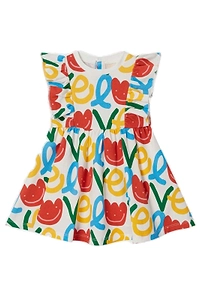 Stella Mccartney Kids Printed Ruffled Dress