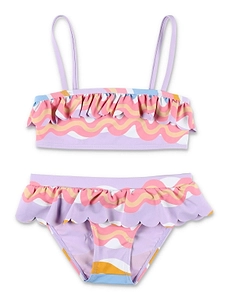 Stella Mccartney Kids Ruffled Detail Printed Bikini Set