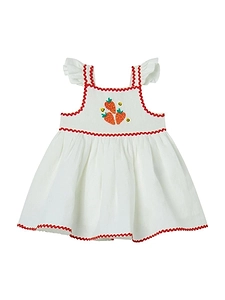Strawberry Embroidered Dress