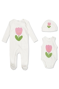 Tulip Print Onesie Set