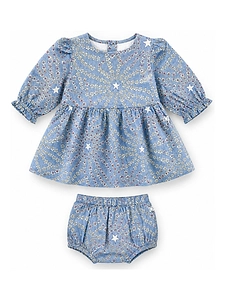 Stella Mccartney Kids Two Piece Star Printed Dress Set