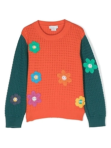 Stella Mccartney Kids Two-Tone Sleeve Sweater