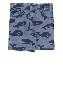 Stella Mccartney Kids Whale Printed Bermuda Shorts