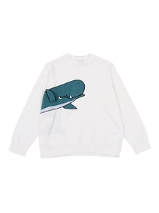 Stella Mccartney Kids Whale Intarsia Jumper