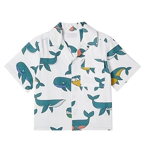 Stella Mccartney Kids Whale Print Shirt