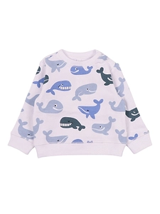Whale Printed Crewneck Sweatshirt