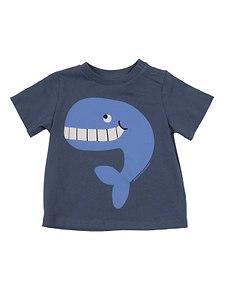 Whale Printed Crewneck T-Shirt