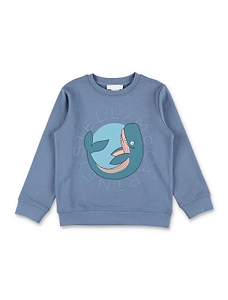 Whale Printed Fleece Sweatshirt