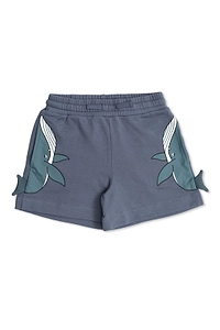 Stella Mccartney Kids Whale Printed Drawstring Shorts