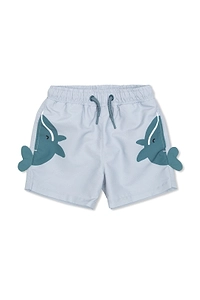 Stella Mccartney Kids Whale Printed Drawstring Swim Shorts