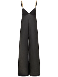 Stella Mccartney Semi-Sheer V-Neck Jumpsuit