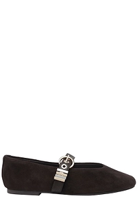 Steve Madden Lucia Buckle Ballet Flat Shoes