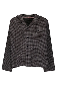Merle Check Hooded Jacket