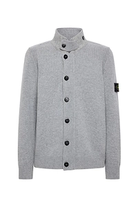 Stone Island Logo Patch Buttoned Cardigan