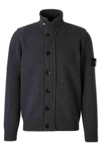Stone Island Logo Patch Buttoned Cardigan