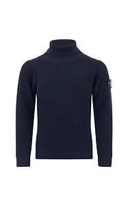 Stone Island Junior Compass-Patch Roll-Neck Jumper