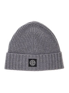 Logo Patch Knitted Beanie