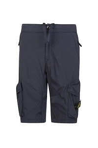 Stone Island Junior Logo Patch Cargo Bermuda Shorts