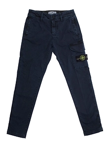 Stone Island Junior Logo Patch Cargo Trousers