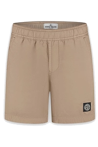 Stone Island Junior Logo Patch Drawstring Swim Trunks