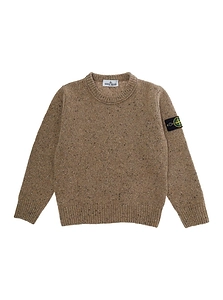 Stone Island Junior Logo Patch Knitted Sweater