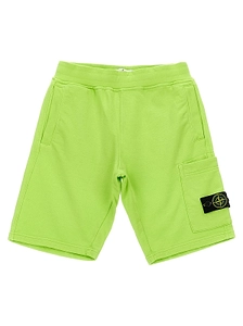 Stone Island Junior Logo Patch Shorts