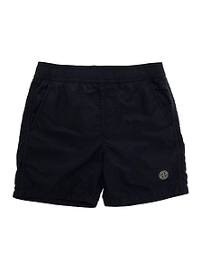 Stone Island Junior Logo Patch Drawstring Swim Trunks