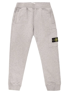 Stone Island Junior Logo Patch Straight Leg Pants