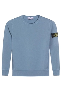 Stone Island Junior Logo Patch Crewneck Sweatshirt