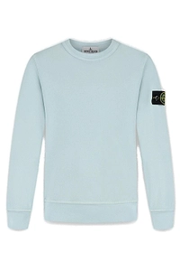 Stone Island Junior Logo Patch Crewneck Sweatshirt