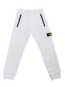Stone Island Junior Logo-Patch Tapered Track Pants
