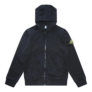 Stone Island Junior Logo-Patch Zipped Hoodie
