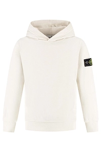 Stone Island Junior Long Sleeved Logo Patch Hoodie