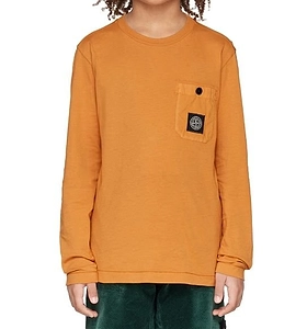 Stone Island Junior Patch Pocket Long Sleeve T-Shirt