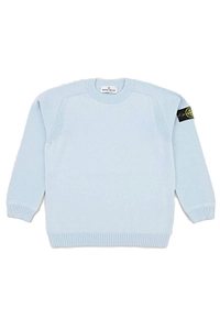 Stone Island Junior Raised Stitch-Detail Crewneck Jumper